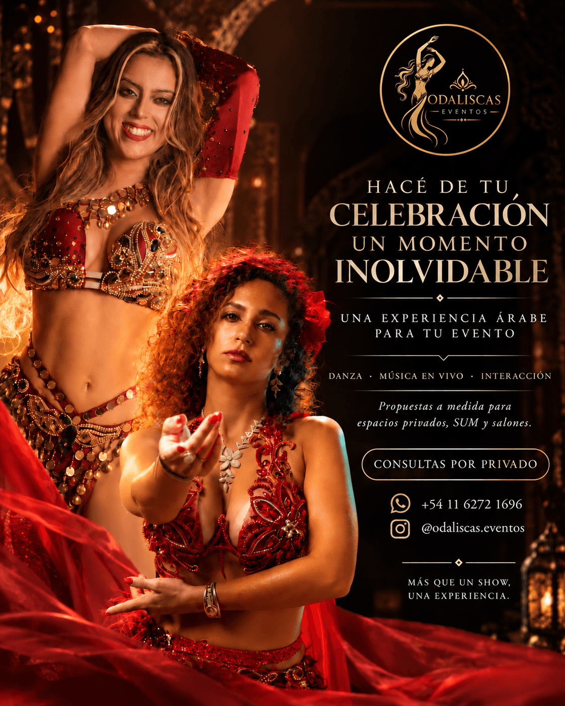 Experiencia artística árabe para celebraciones privadas